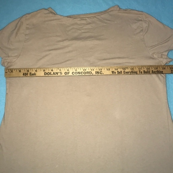 Basic Editions floral inset cotton short sleeve top size L - Picture 6 of 7